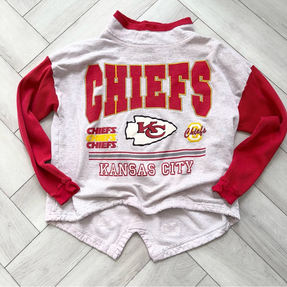🔺VINTAGE KANSAS CITY NFL FOOTBALL SWEATSHIRT RARE
